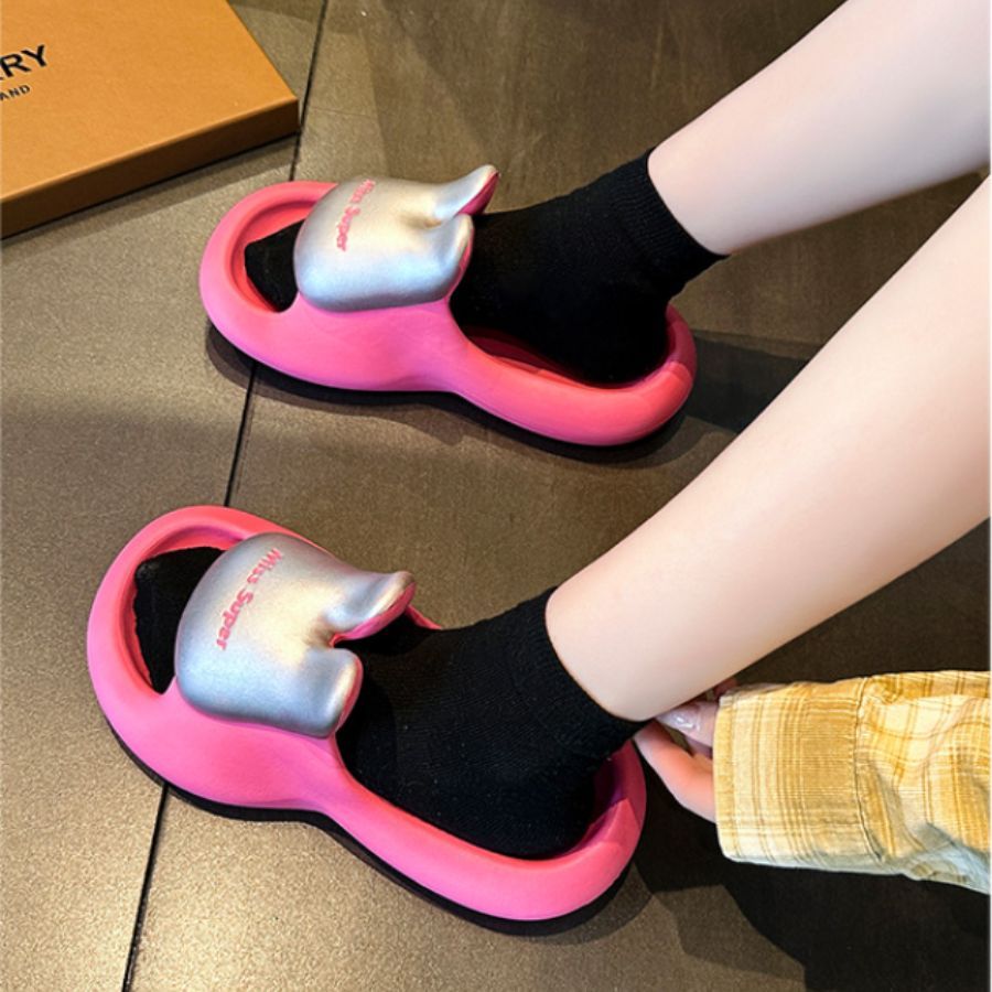 Dép Bệt Nữ TGG D010 Màu Hồng Da Mềm Size 36