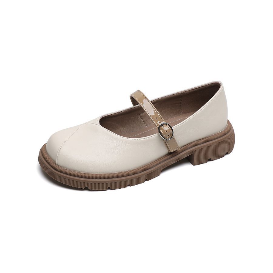 Giày Búp Bê Nữ TGG 601-1 Màu Trắng Da Pu Size 36