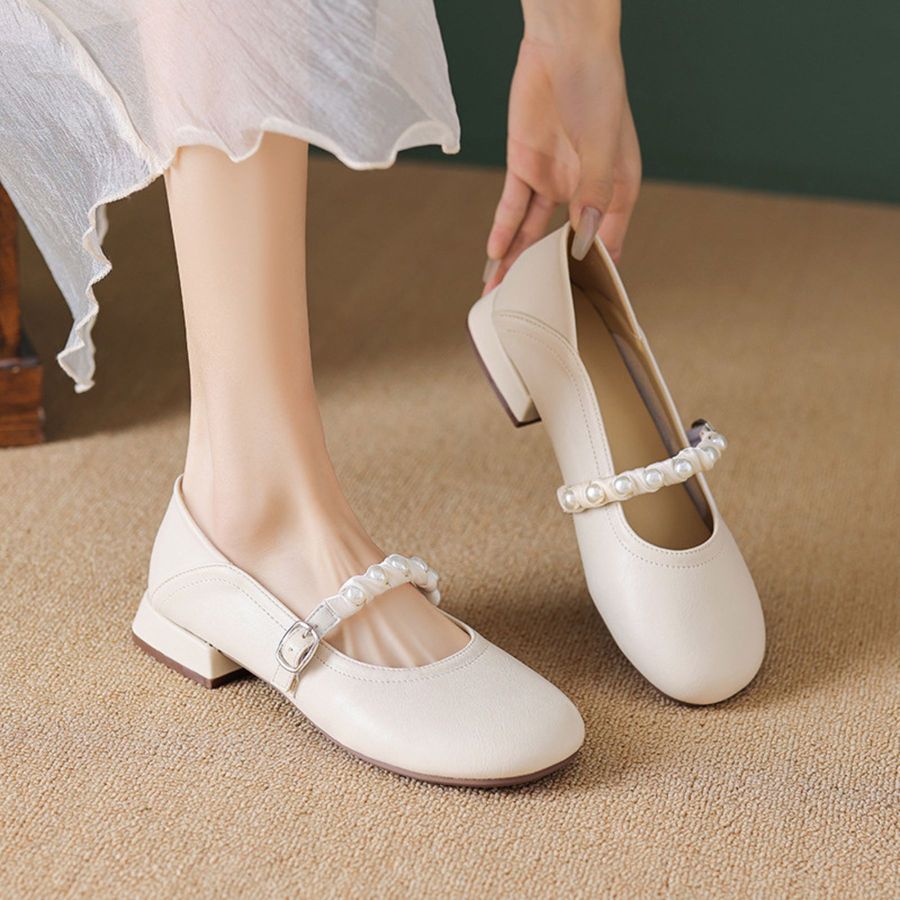 Giày Búp Bê Nữ TGG 601-6 Màu Nâu Da Mềm Size 38