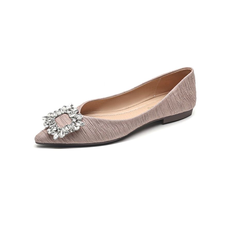 Giày Búp Bê Nữ TGG 889-1 Màu Đen Vải Viscose Size 36