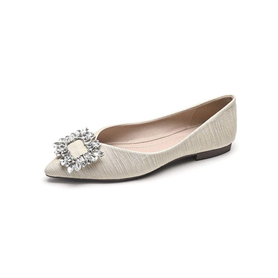 Giày Búp Bê Nữ TGG 889-1 Màu Đen Vải Viscose Size 37