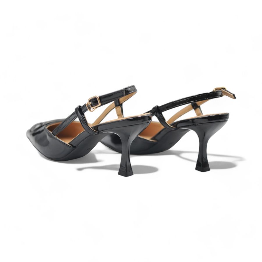 Giày Cao Gót Nữ TGG 760-1 Da Bóng Màu Nude Size 38