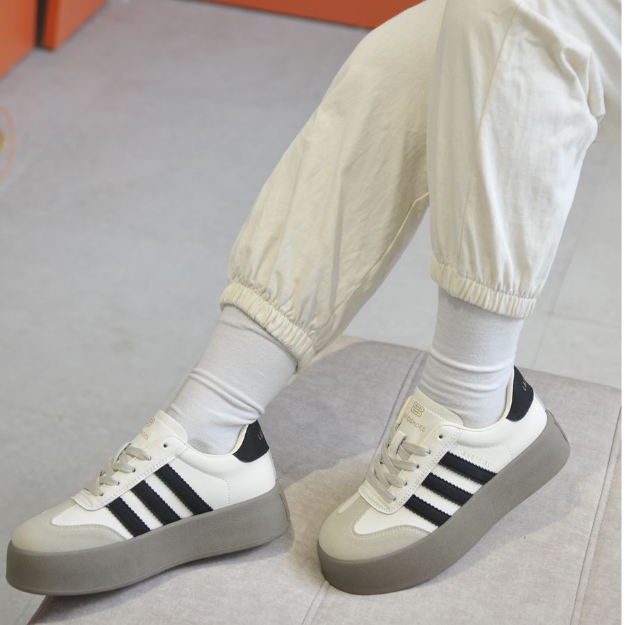Giày thể thao nữ TGG D3302 Da Màu Trắng Size 39