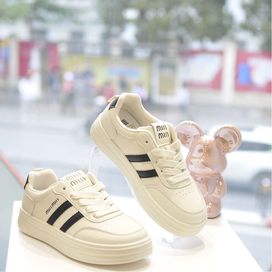 Giày thể thao nữ TGG MM20-106 Màu Trắng Đen Minmin Size 38