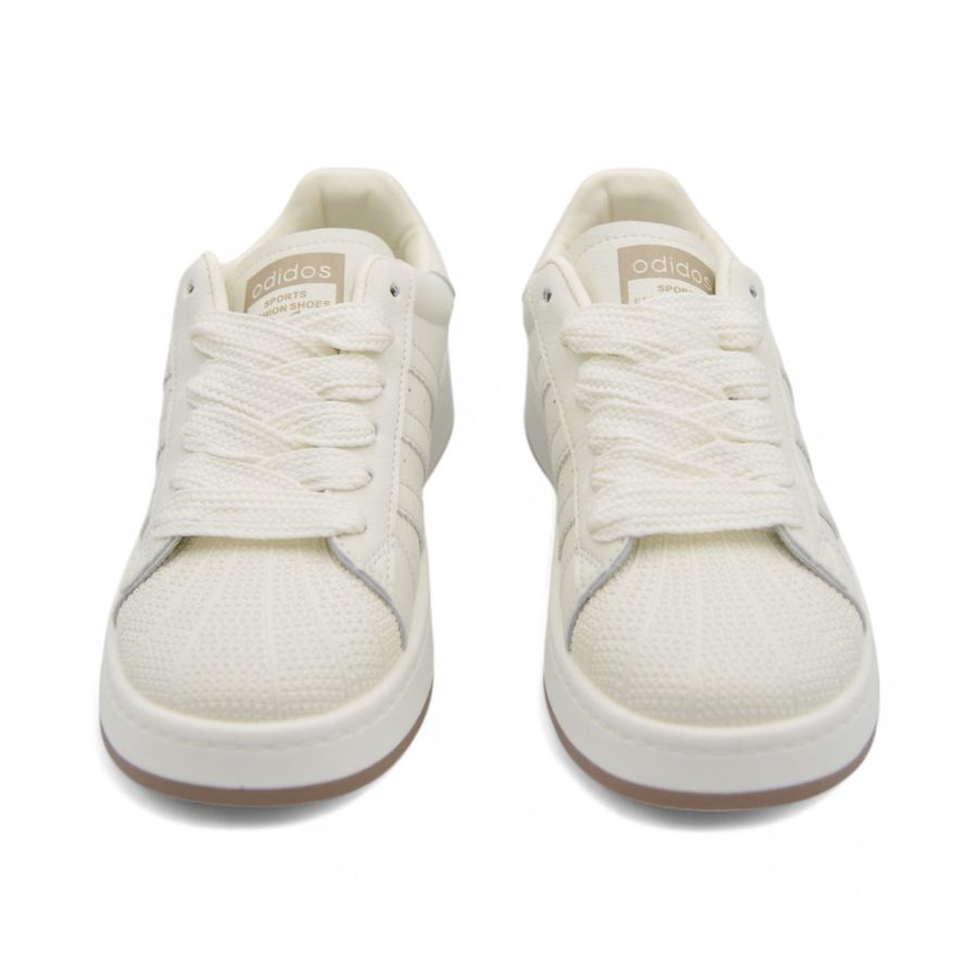Giày thể thao nữ TGG Q009 Superstar Da Màu Trắng Size 39