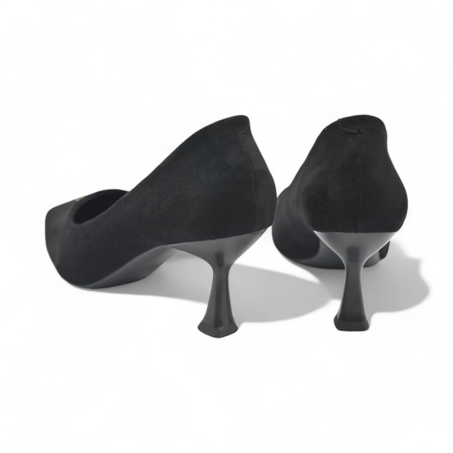 Giày Cao Gót TGG 5011 Màu Đen Da Lộn Size 36