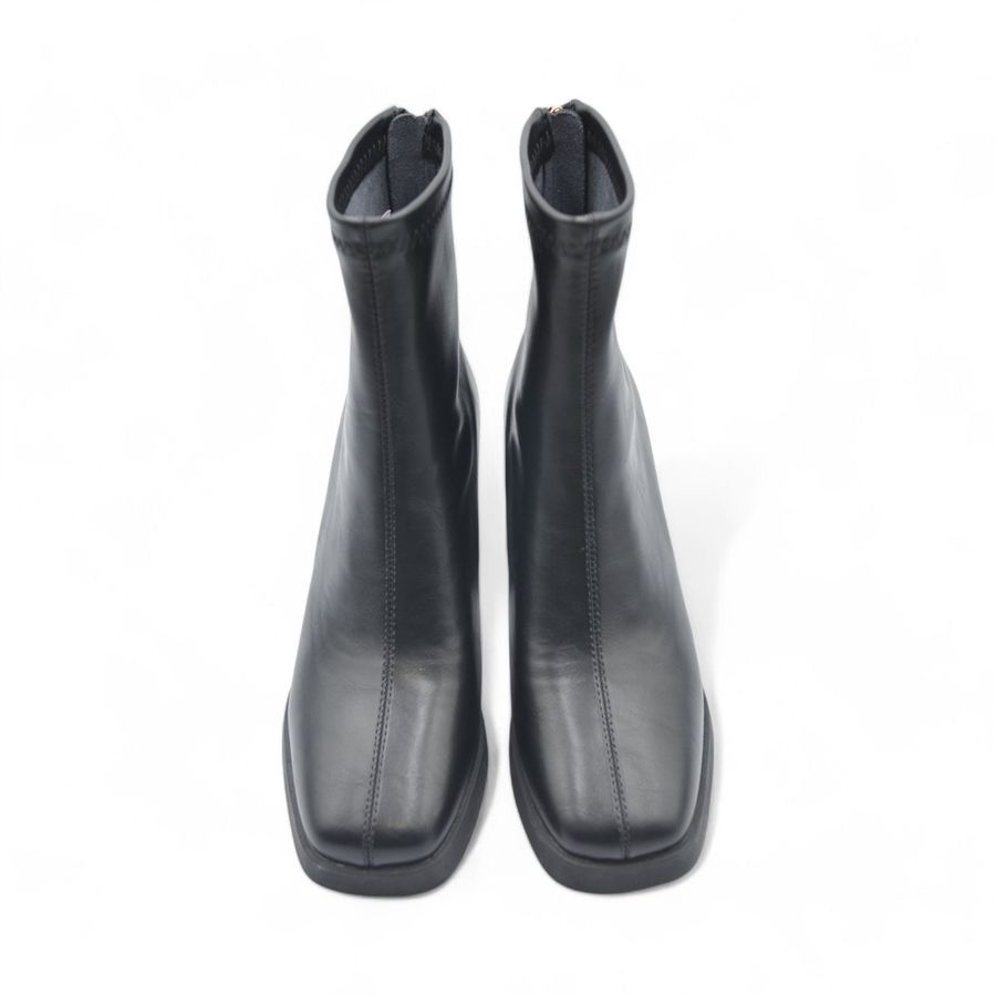 Boots Cao Gót Cổ Thấp Nữ TGG W5872 Da Mềm Màu Đen Size 38