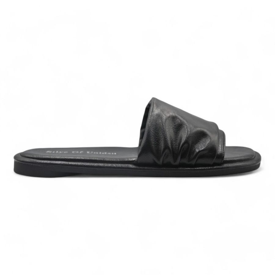 Dép Da Nữ TGG UN5030-2 Màu Đen Da Mềm Size 38
