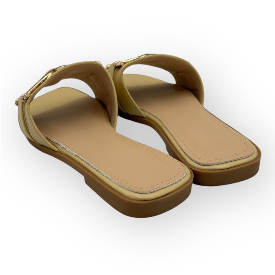 Dép Nữ TGG D1728 Màu Nâu Da Trơn Size 36