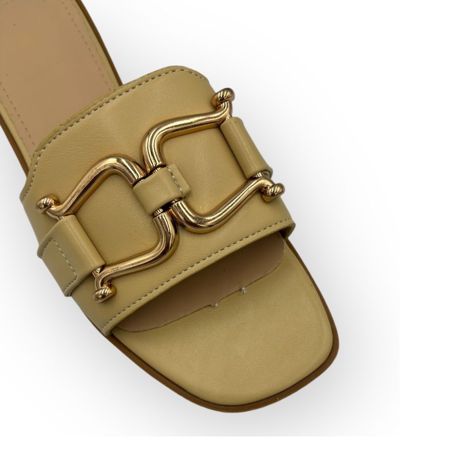 Dép Nữ TGG D1728 Màu Nâu Da Trơn Size 36