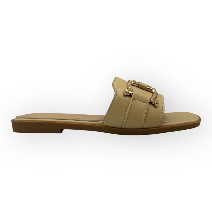 Dép Nữ TGG D1728 Màu Nâu Da Trơn Size 43