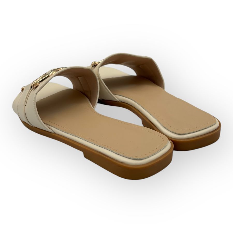 Dép Nữ TGG D1728 Màu Nude Da Trơn Size 38