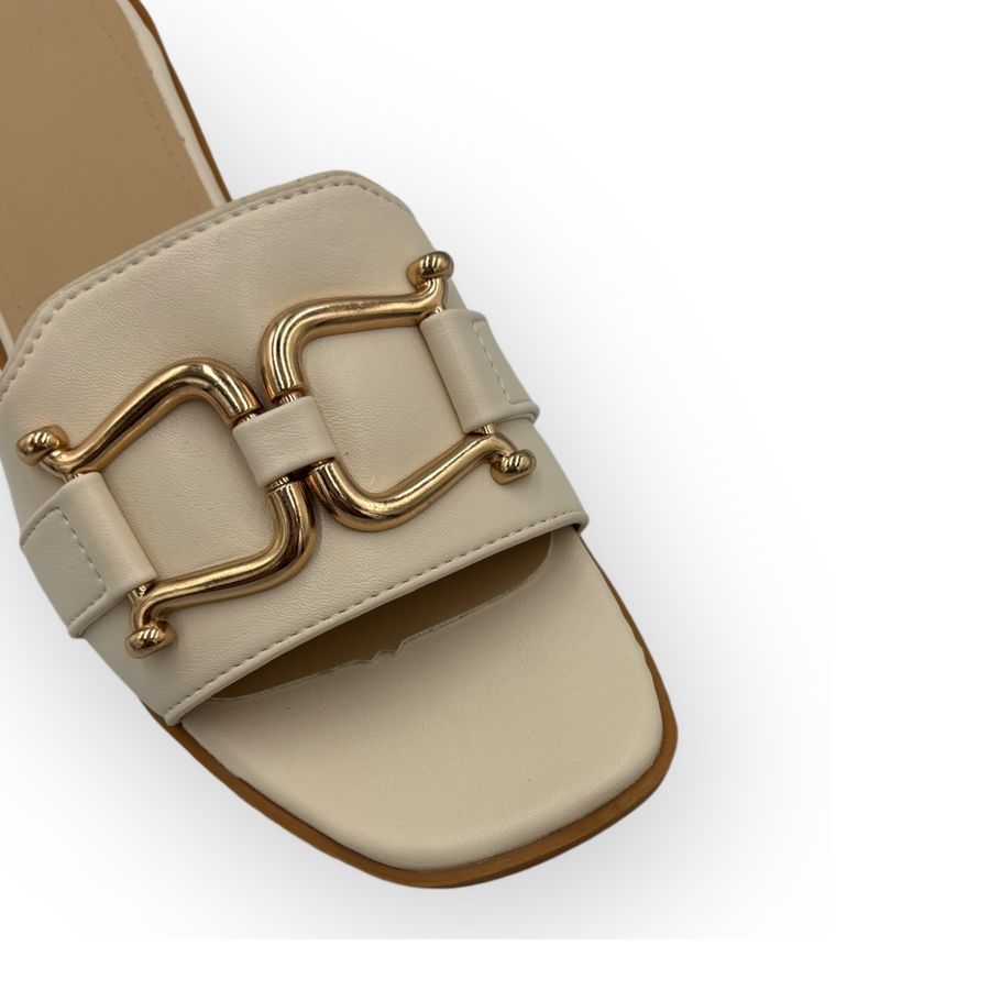 Dép Nữ TGG D1728 Màu Nude Da Trơn Size 39