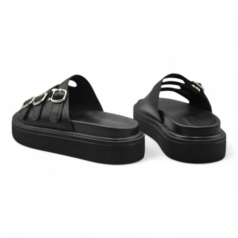 Dép Nữ TGG D1818-6 Màu Đen Da Mềm Size 35
