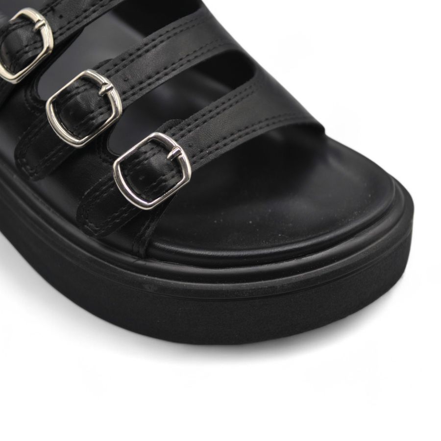 Dép Nữ TGG D1818-6 Màu Đen Da Mềm Size 35