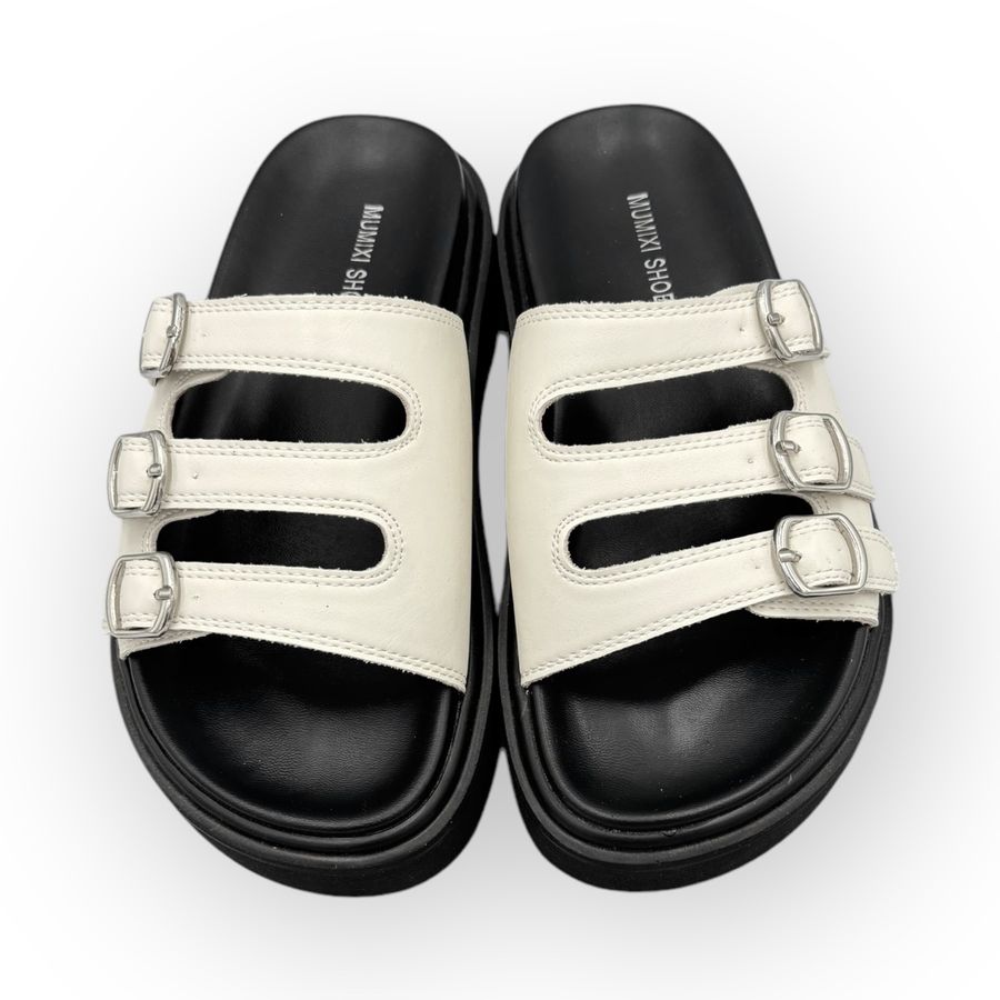 Dép Nữ TGG D1818-6 Màu Trắng Da Mềm Size 39