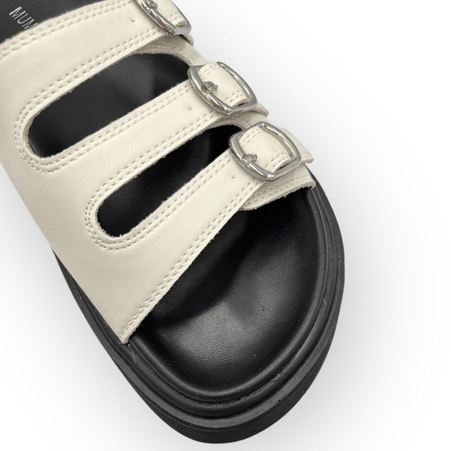 Dép Nữ TGG D1818-6 Màu Trắng Da Mềm Size 39