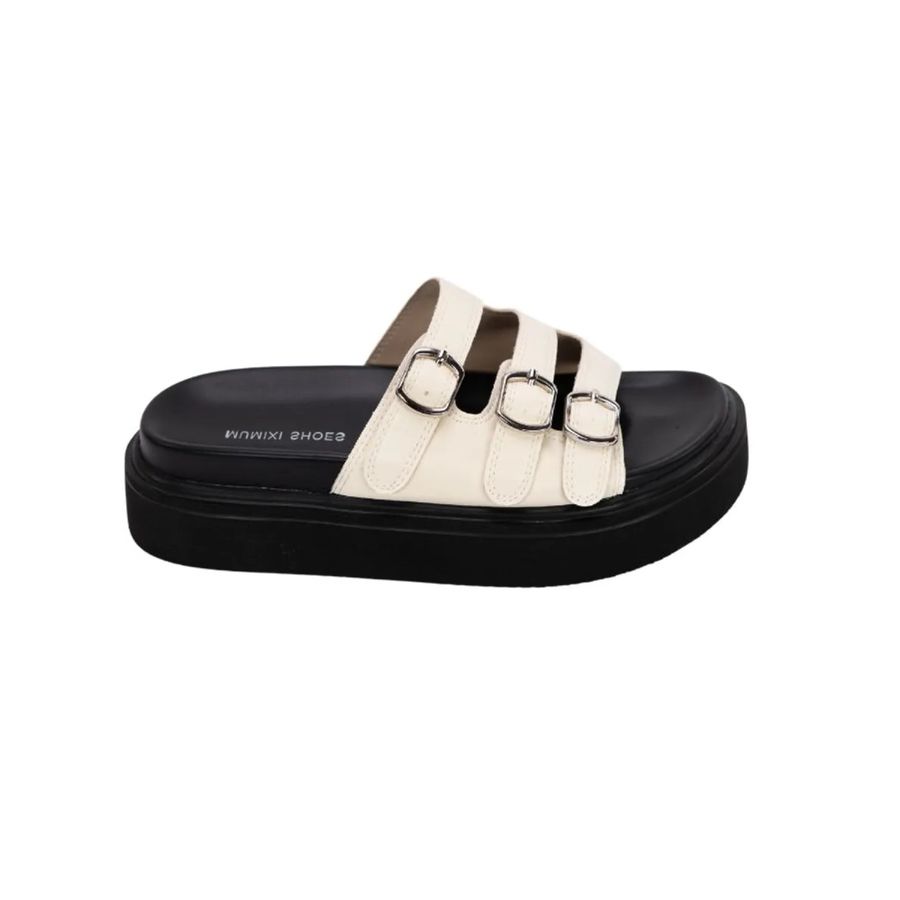Dép Nữ TGG D1818-6 Màu Trắng Da Mềm Size 39