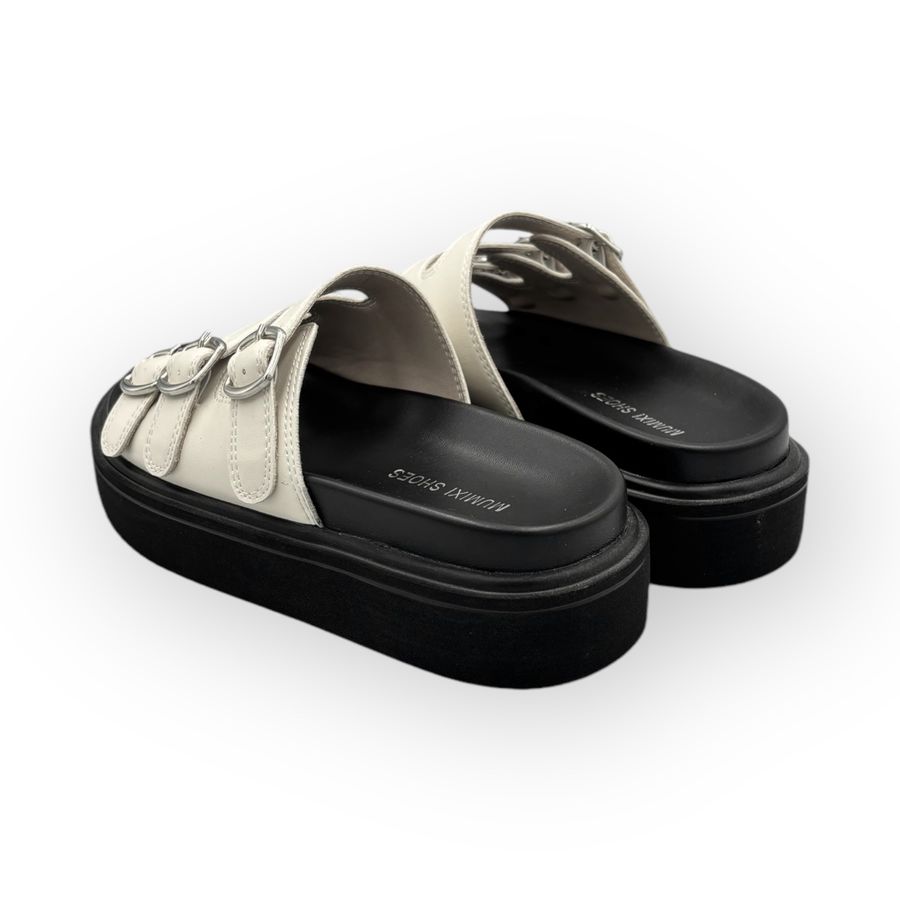 Dép Nữ TGG D1818-6 Màu Trắng Da Mềm Size 39