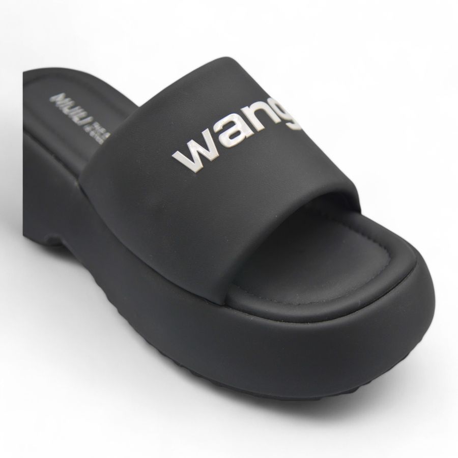 Dép Nữ TGG D378-3 Màu Đen Da Pu Size 39