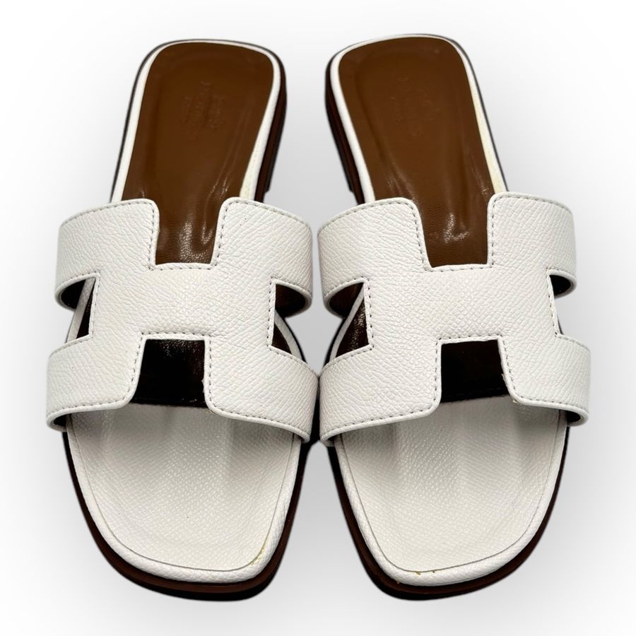 Dép Nữ TGG H38 Màu Trắng Da Mềm Size 35