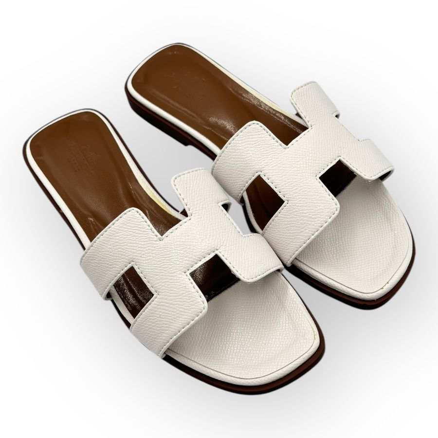 Dép Nữ TGG H38 Màu Trắng Da Mềm Size 35