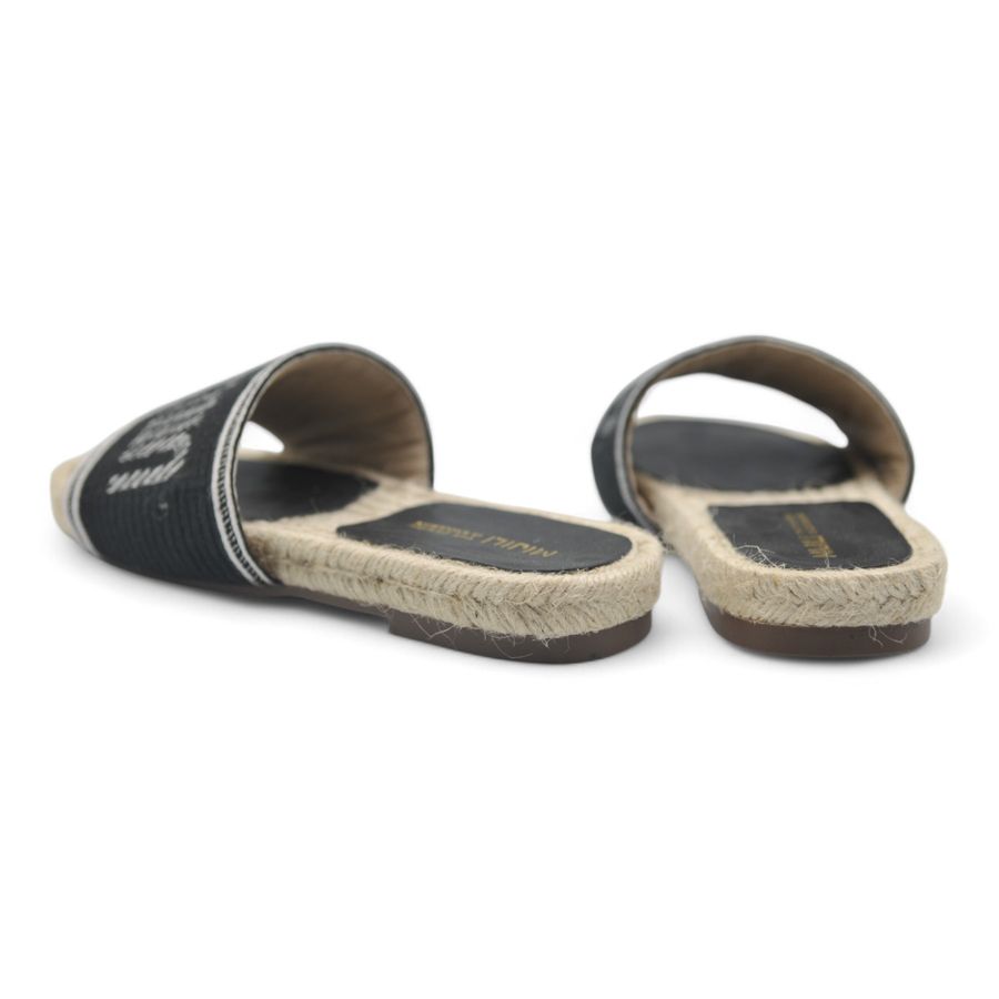 Dép Quai Ngang Nữ TGG A566-19 Màu Đen Vải Mềm Size 39