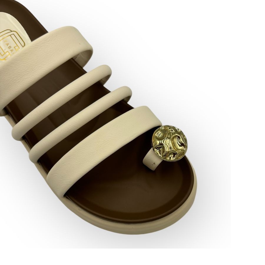 Dép Xỏ Ngón Nữ TGG 257221 Màu Nâu Da Mềm Size 36
