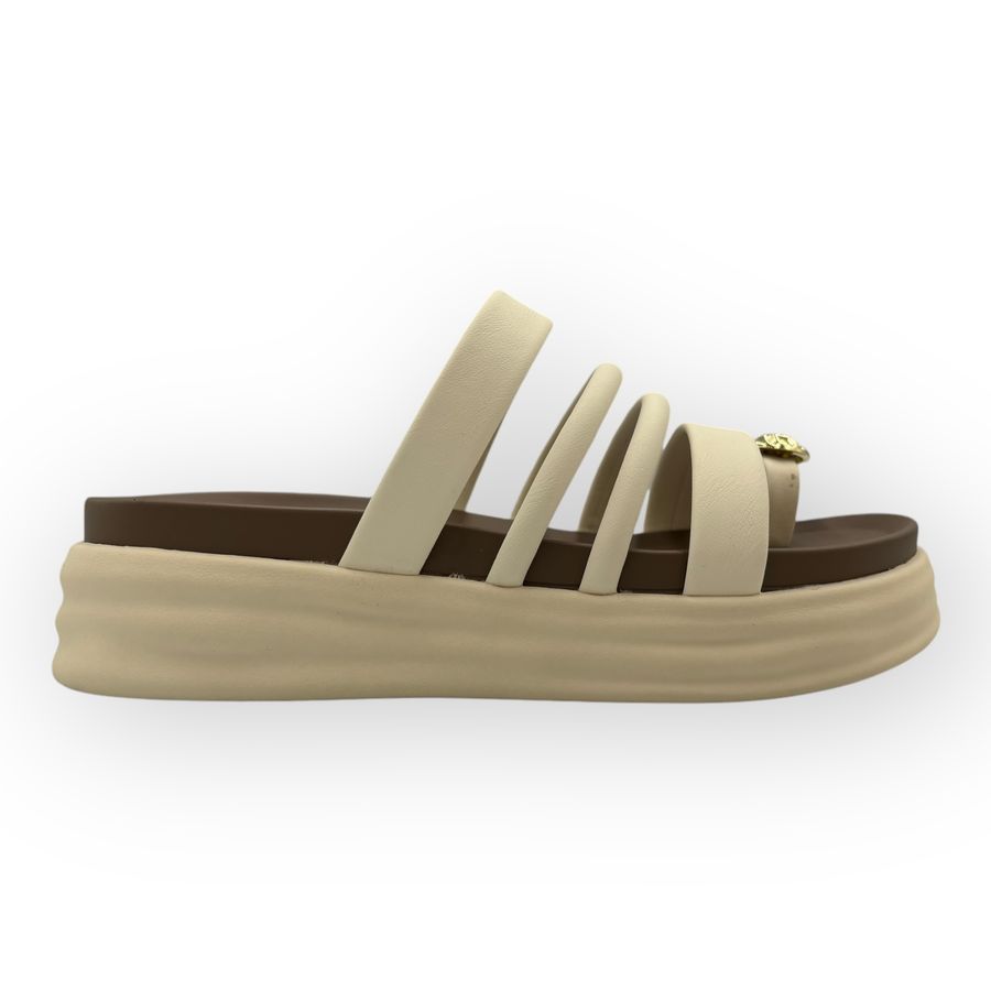 Dép Xỏ Ngón Nữ TGG 257221 Màu Nâu Da Mềm Size 36