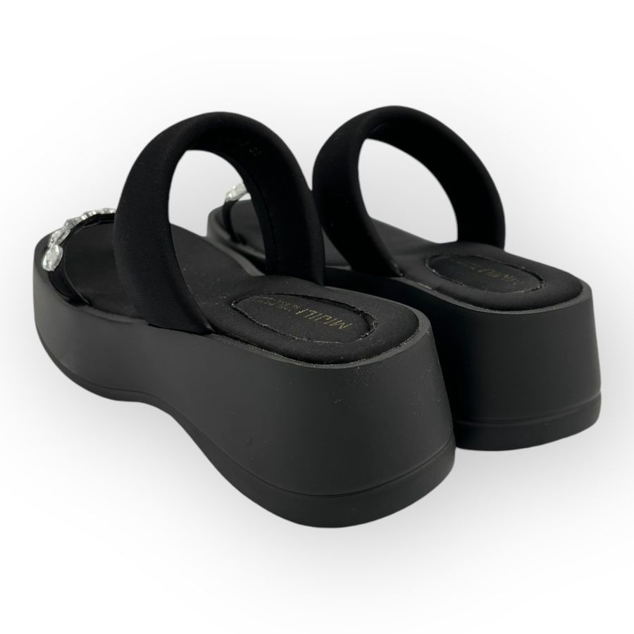 Dép Xỏ Ngón Nữ TGG F680-2 Màu Đen Da Mềm Size 37