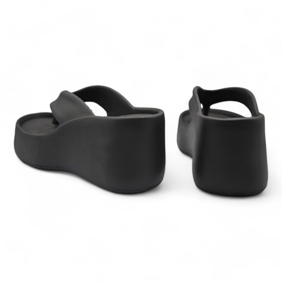 Dép Xỏ Ngón Nữ TGG G1017 Màu Đen Da Mềm Size 35 