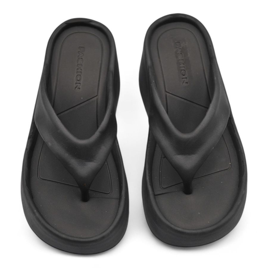 Dép Xỏ Ngón Nữ TGG G1017 Màu Đen Da Mềm Size 35 