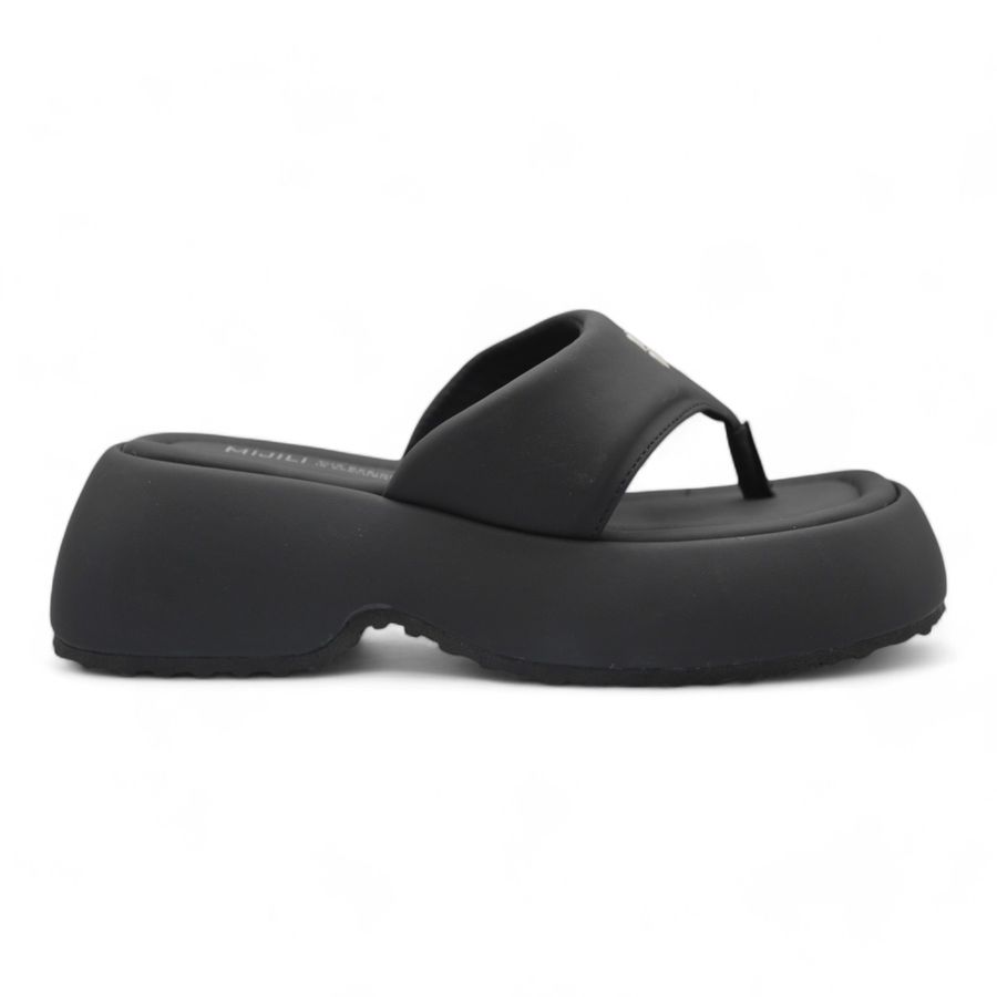 Dép Xỏ Ngón Nữ TGG R378-6 Màu Đen Da Pu Size 35