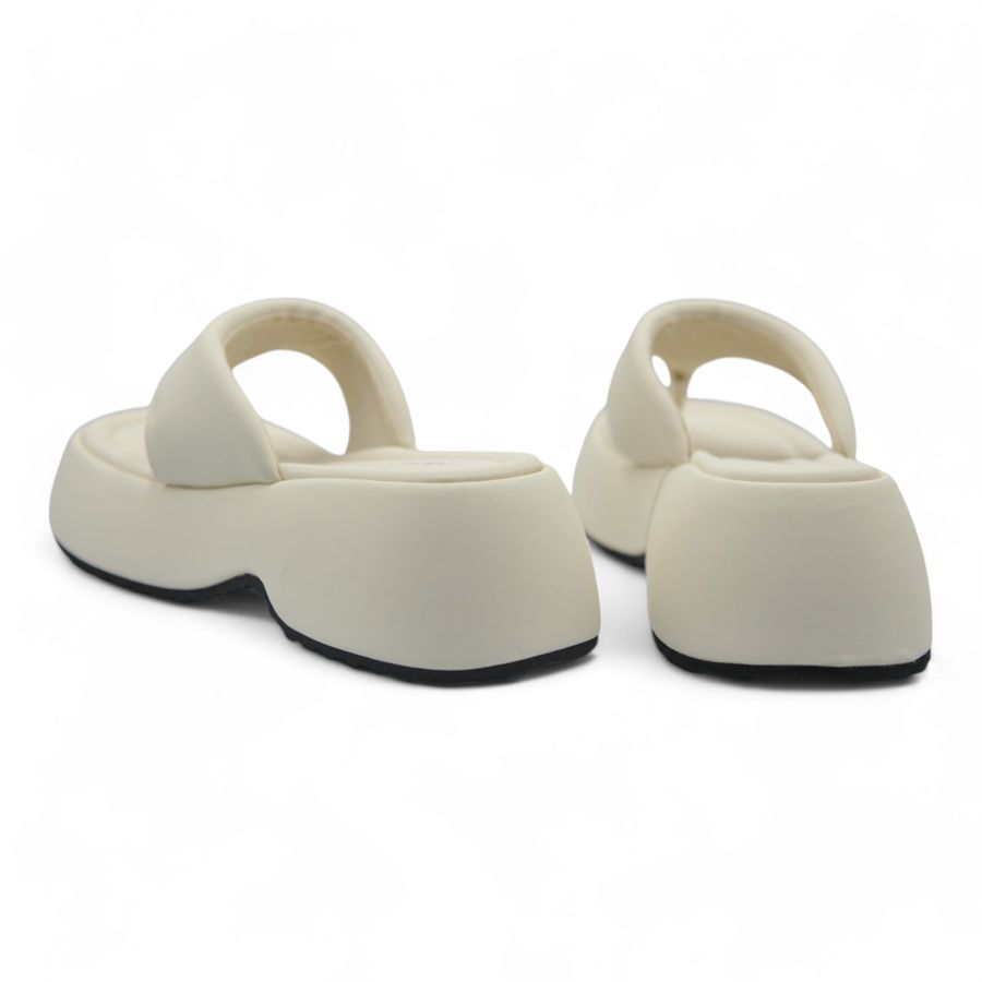 Dép Xỏ Ngón Nữ TGG R378-6 Màu Trắng Da Pu Size 36