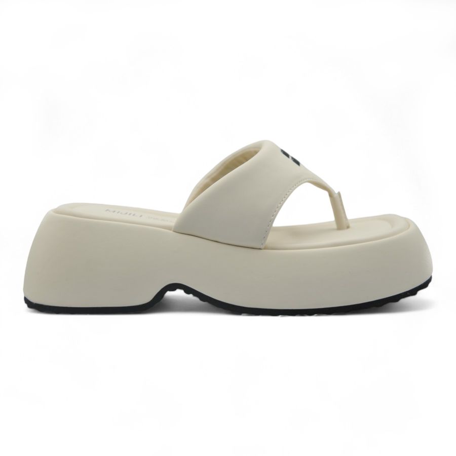 Dép Xỏ Ngón Nữ TGG R378-6 Màu Trắng Da Pu Size 36