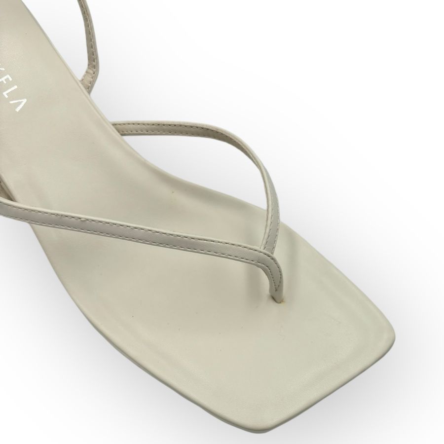 Dép Xỏ Ngón Nữ TGG ST21-16 Màu Trắng Da Mềm Size 37