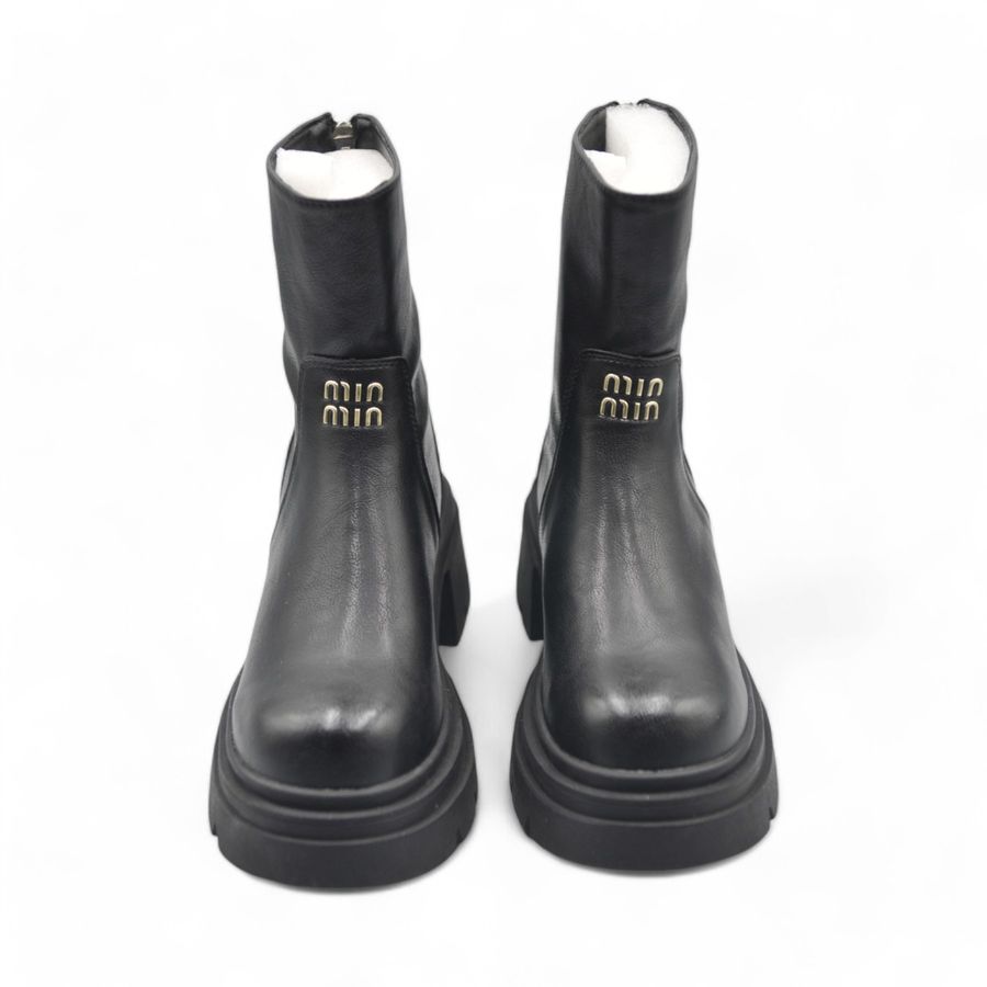 Giày Boots Nữ TGG 833-3 Màu Đen Da Lì Size 38
