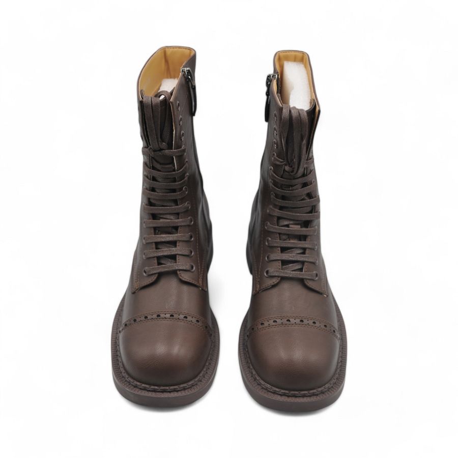 Giày Boots Nữ TGG SW6653 Màu Nâu Da PU Size 37