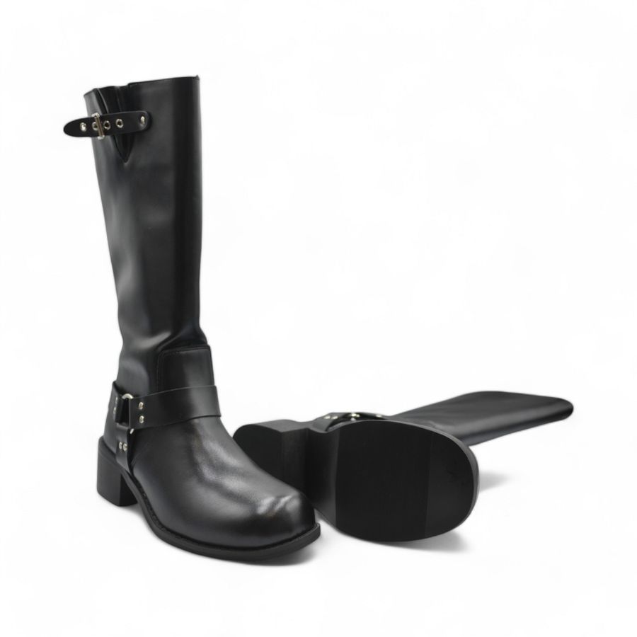 Giày Boots Nữ TGG SW8-802 Màu Đen Da Mềm Size 36