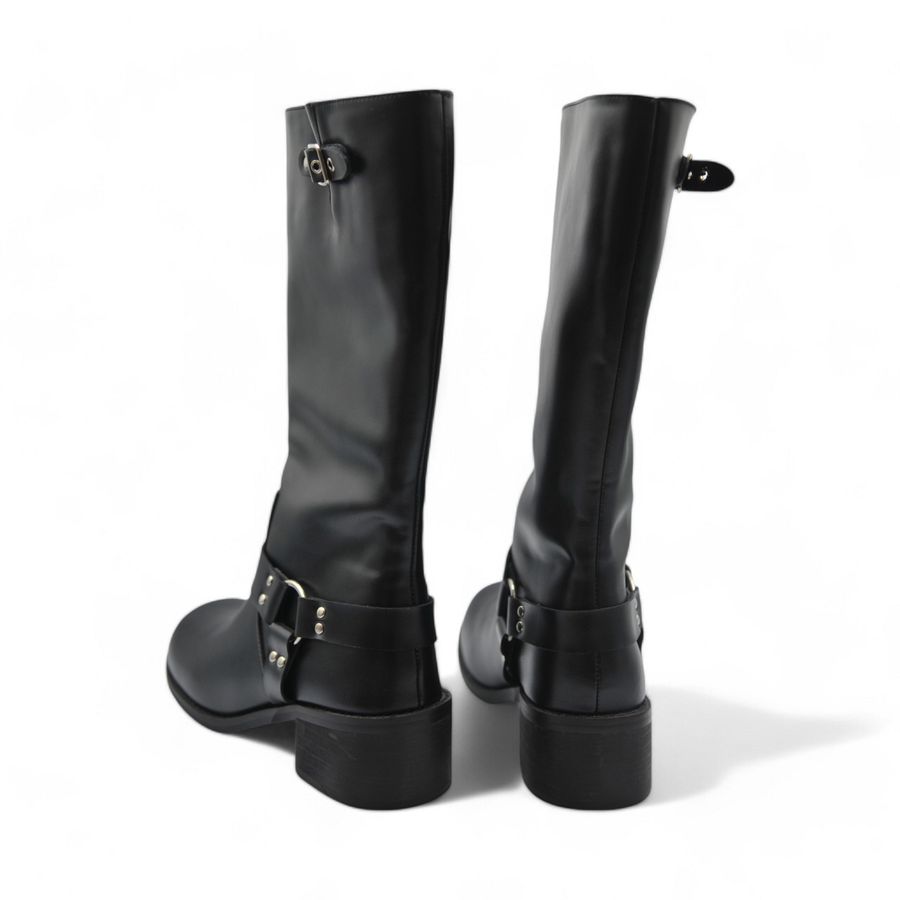 Giày Boots Nữ TGG SW8-802 Màu Đen Da Mềm Size 36