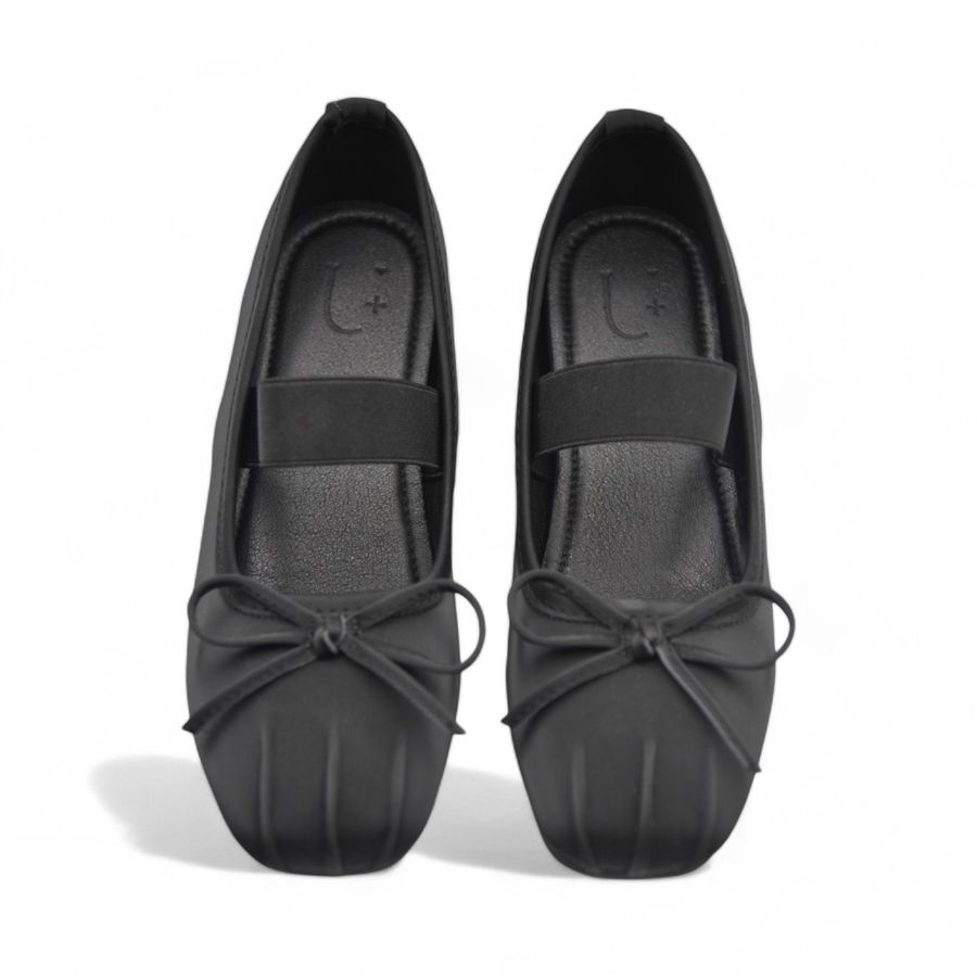 Giày Búp Bê Nữ TGG 319-3 Màu Đen Da Pu Size 38