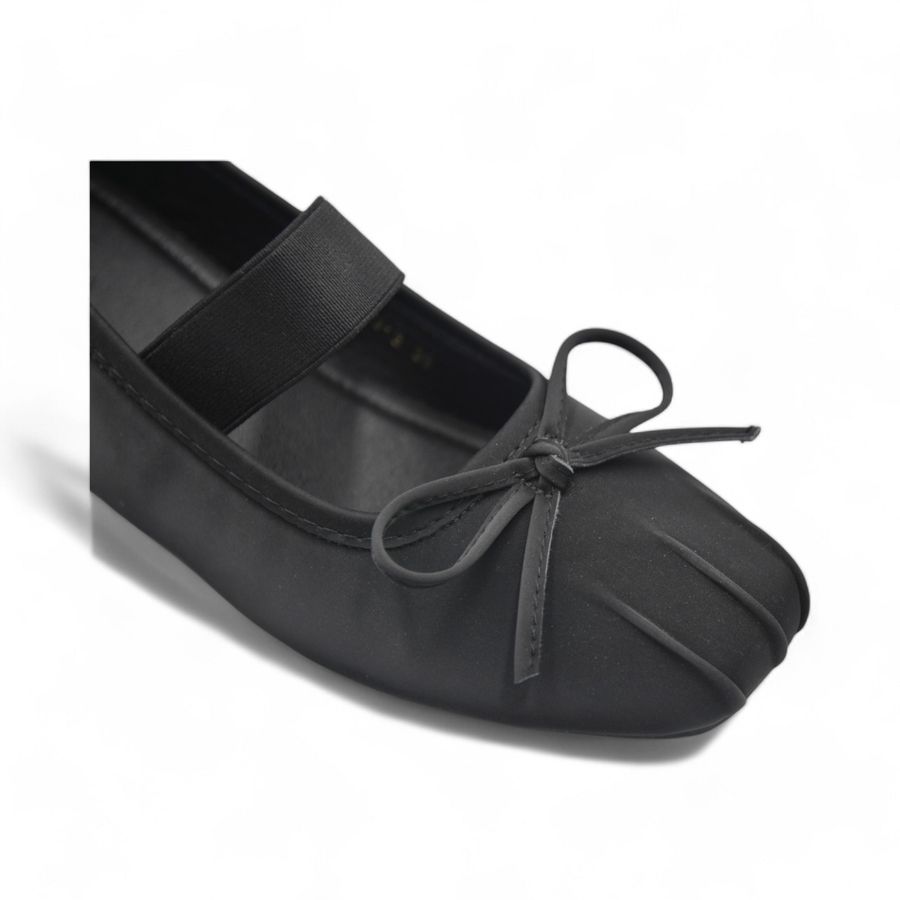 Giày Búp Bê Nữ TGG 319-3 Màu Đen Da Pu Size 38