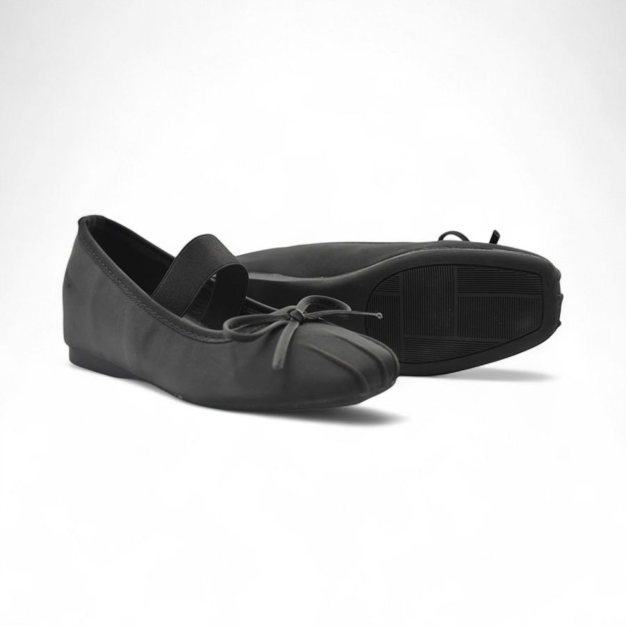 Giày Búp Bê Nữ TGG 319-3 Màu Đen Da Pu Size 38