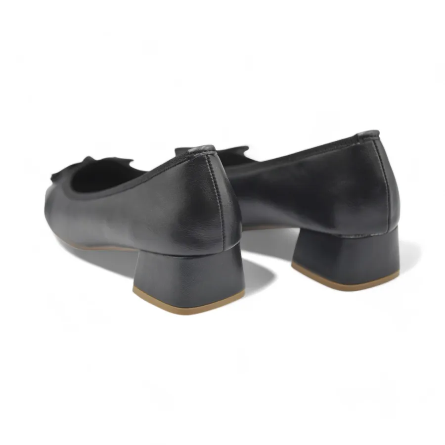 Giày Búp Bê Nữ TGG 616-613 Da Lì Màu Đen Size 36
