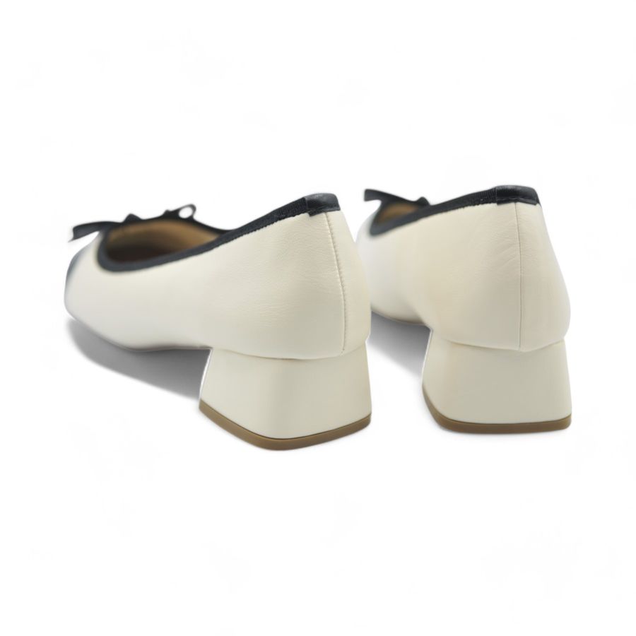 Giày Búp Bê Nữ TGG 616-613 Da Lì Màu Trắng Size 38