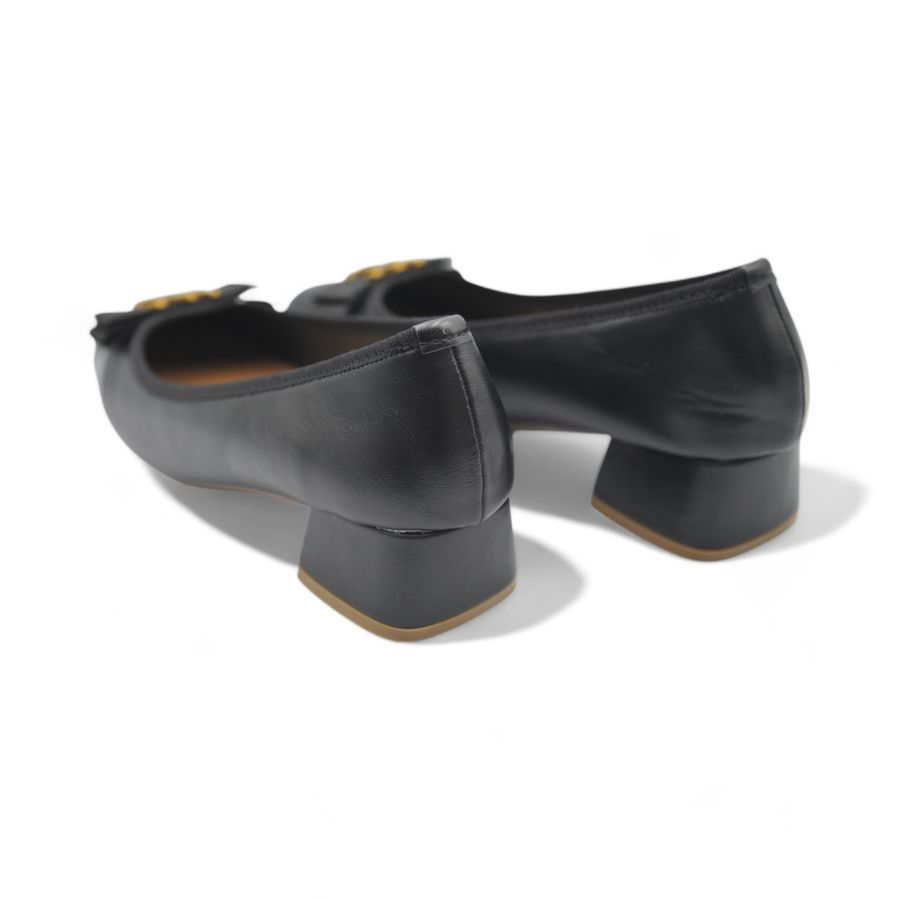 Giày Búp Bê Nữ TGG 616-763 Da Lì Màu Đen Size 35