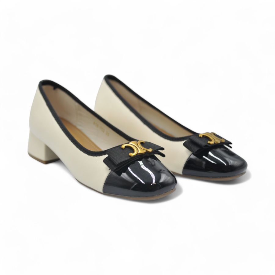 Giày Búp Bê Nữ TGG 616-763 Da Lì Màu Trắng Size 35