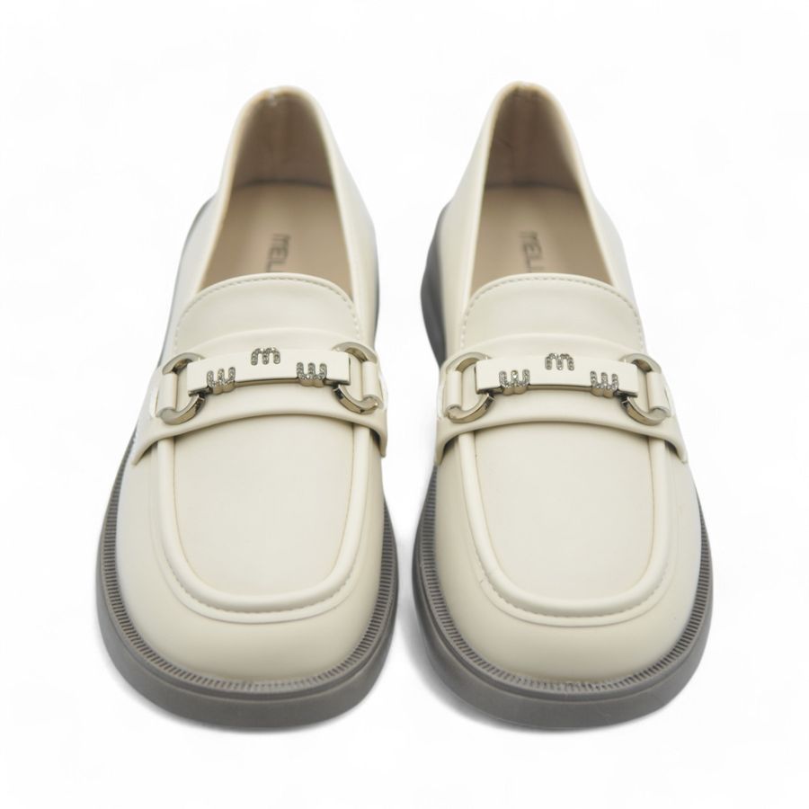 Giày Búp Bê Nữ TGG 9618 Da Lì Màu Be Size 35