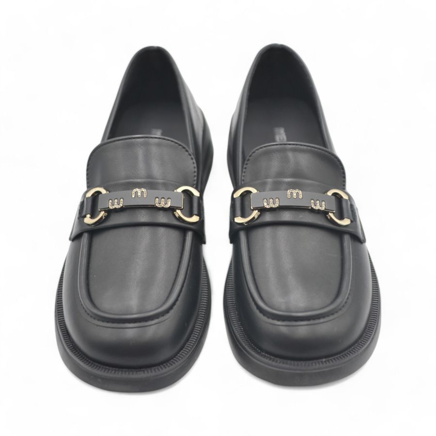 Giày Búp Bê Nữ TGG 9618 Da Lì Màu Đen Size 35