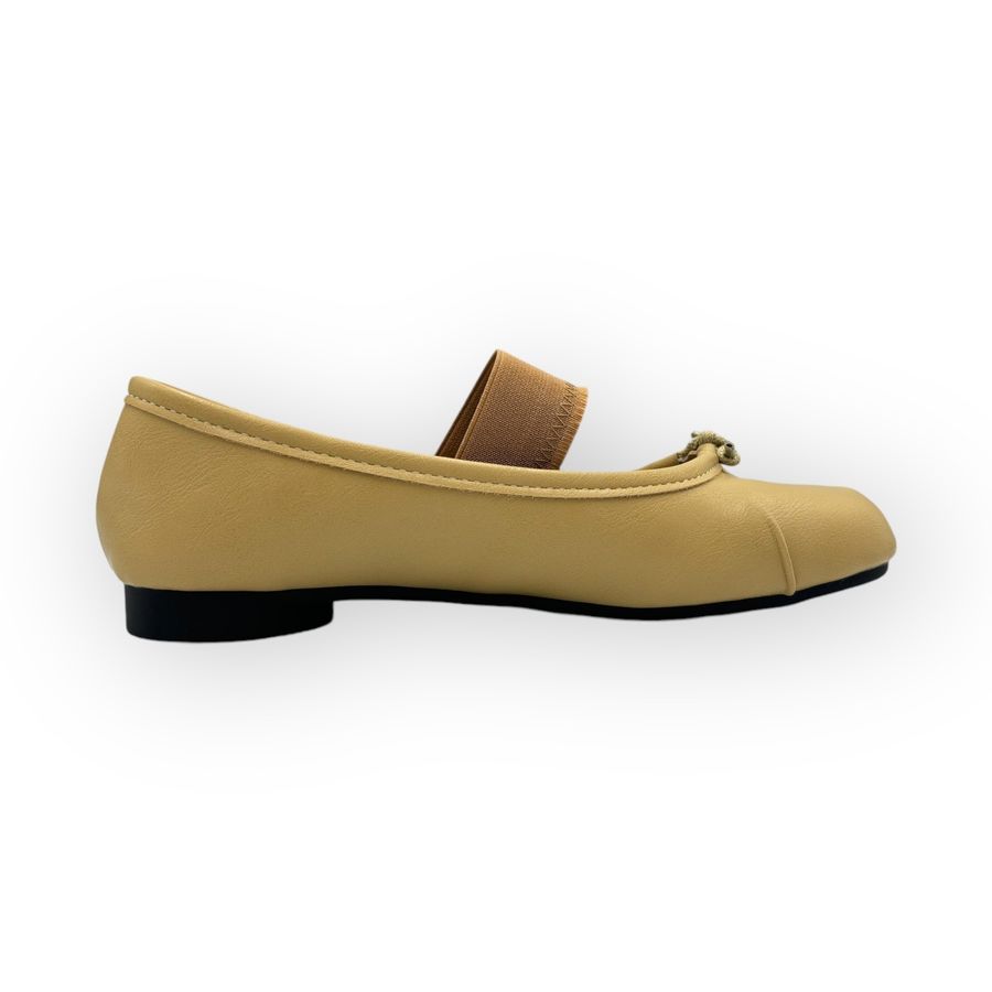 Giày Búp Bê Nữ TGG D5928-1 Màu Cà Phê Da Mềm Size 38